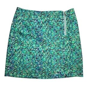 EP Pro Green Blue Print‎ Golf Skort SZ 6